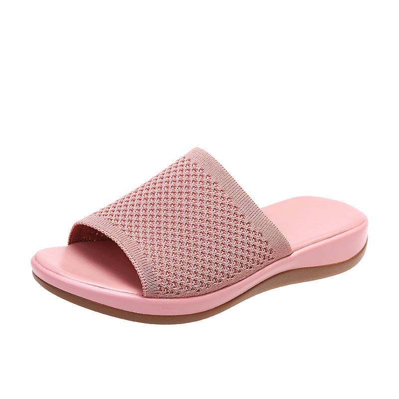 Women Shoes Summer Flat Sandals Casual Indoor Outdoor Slipper For Beach Shoes - Mubimart