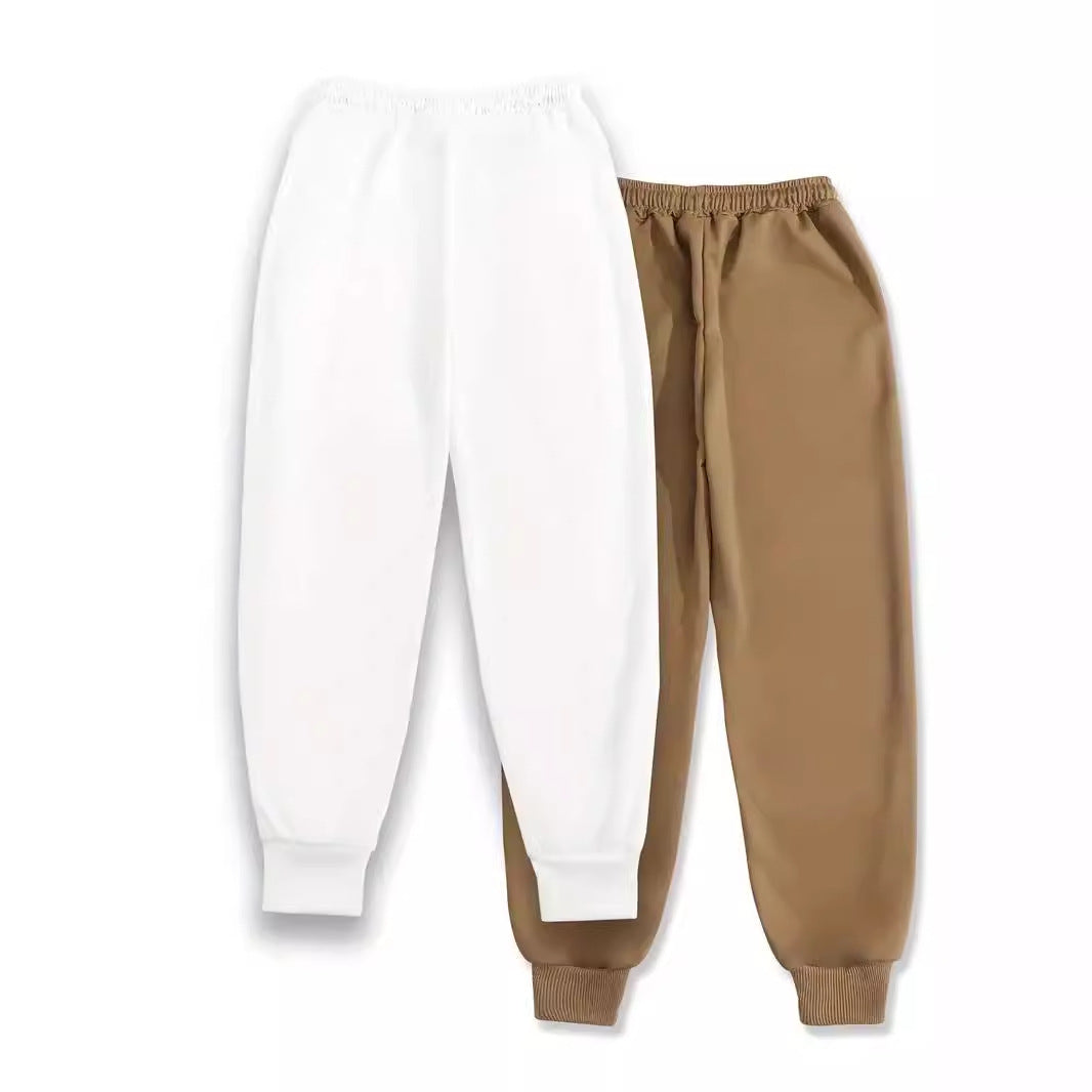 Popular Women's Casual Jogger Pants Straight-leg Pants Slant Pants