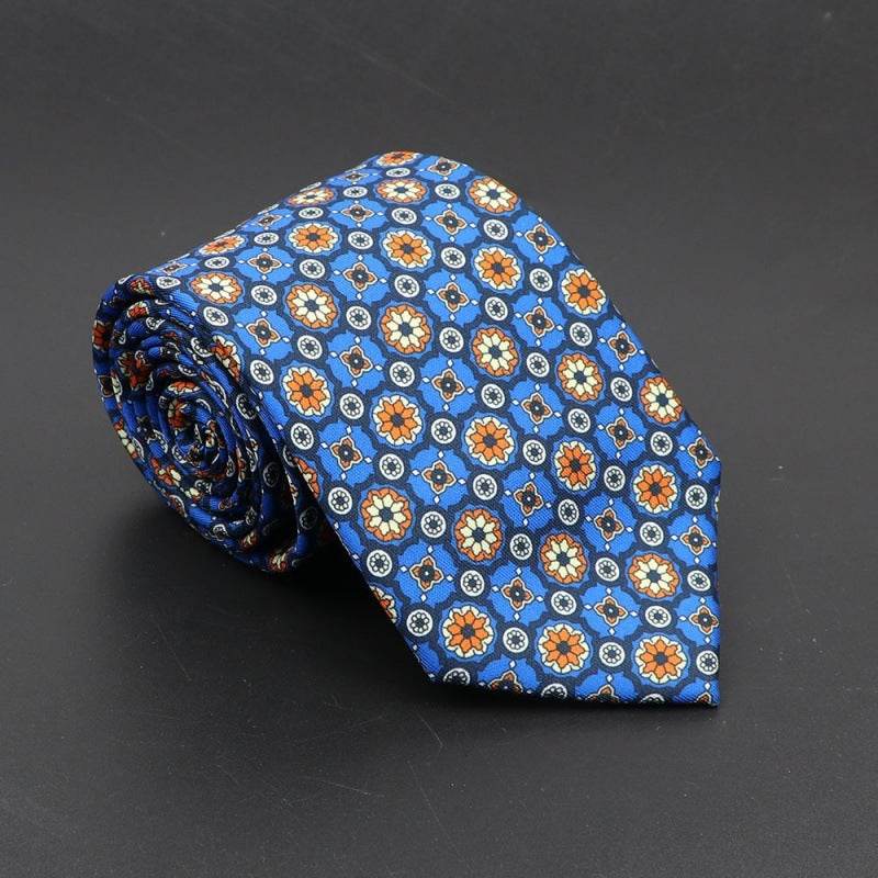 Super Soft Bohemian Silk Ties Men's Fashion 75mm Necktie - Mubimart