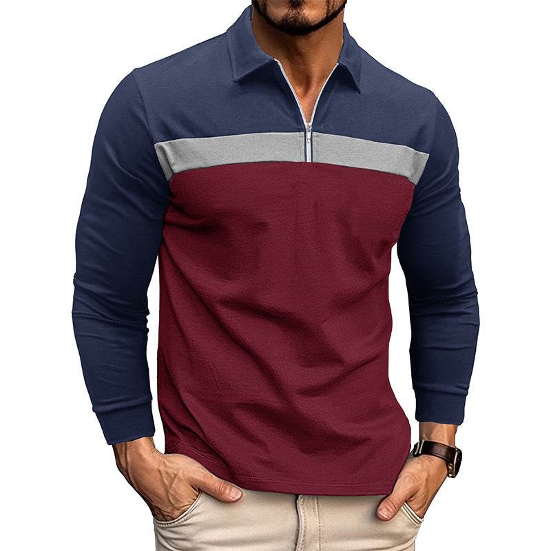 New Polo Collar Polo Men's T-shirt - Mubimart