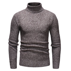 Turtleneck pullover sweater knitted sweater