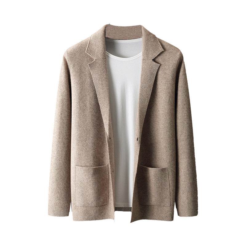 Cardigan Male V-neck Cardigan Knitted - Mubimart