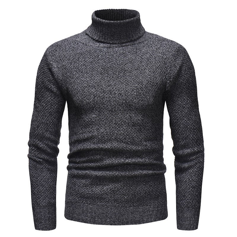 Turtleneck pullover sweater knitted sweater