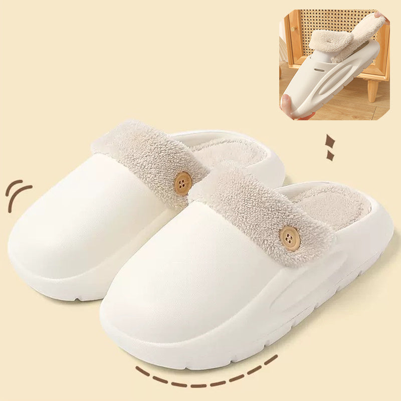 Detachable Washable Slippers Winter Warm House Shoes Bedroom Slippers Women - Mubimart - Womens Slipper 