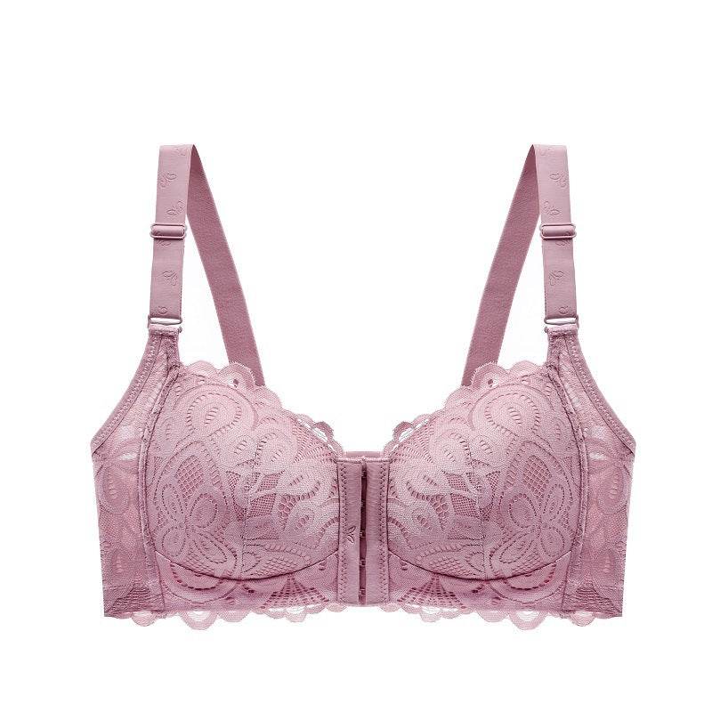 Lace Plus Size Thin Bra Comfortable Plus Size Underwear - Mubimart