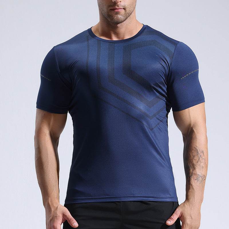 Quick-drying T-shirt Workout Clothes Summer Running Quick-drying T-shirt - Mubimart