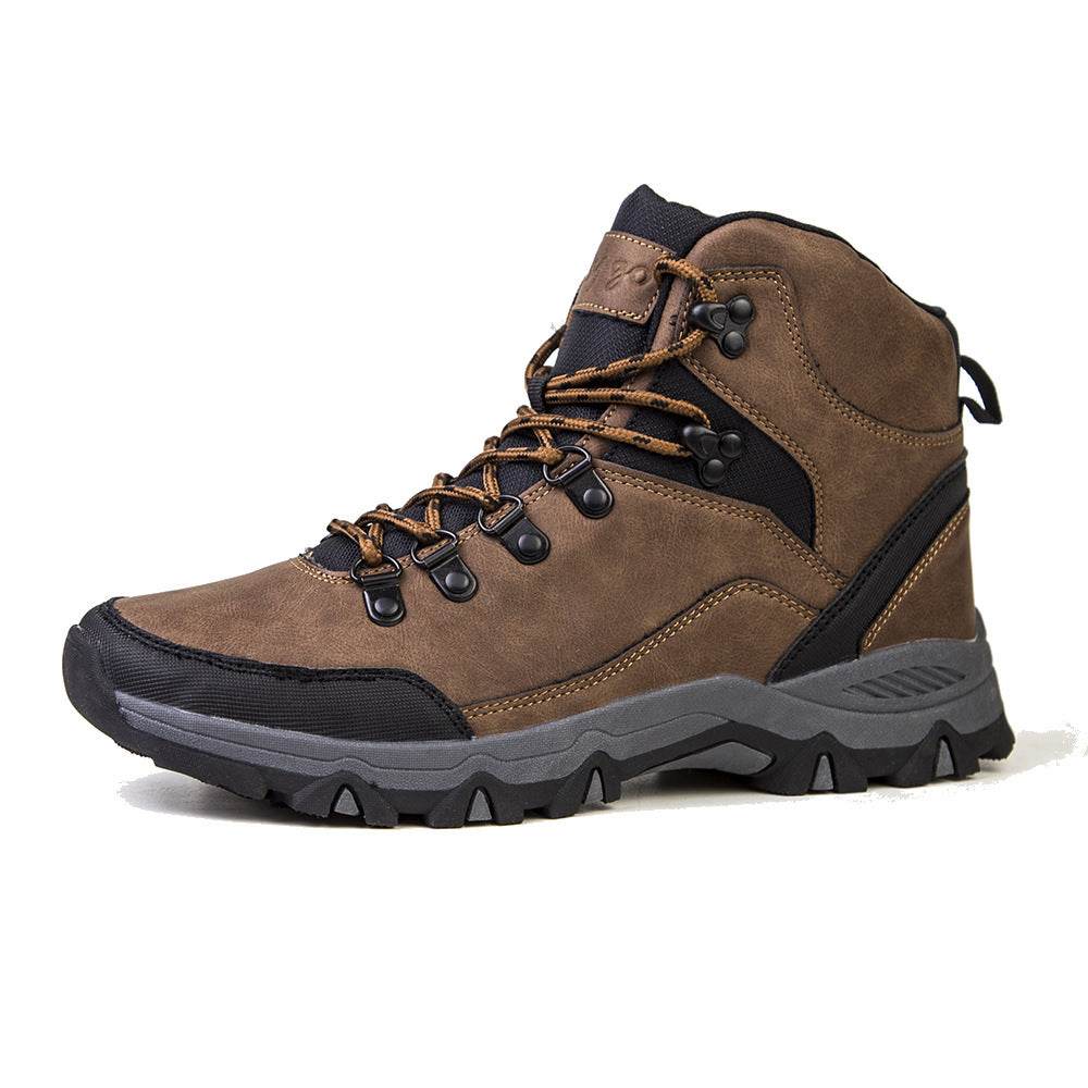 Large Men Shoes Outdoor Snow Boots High Top - Mubimart