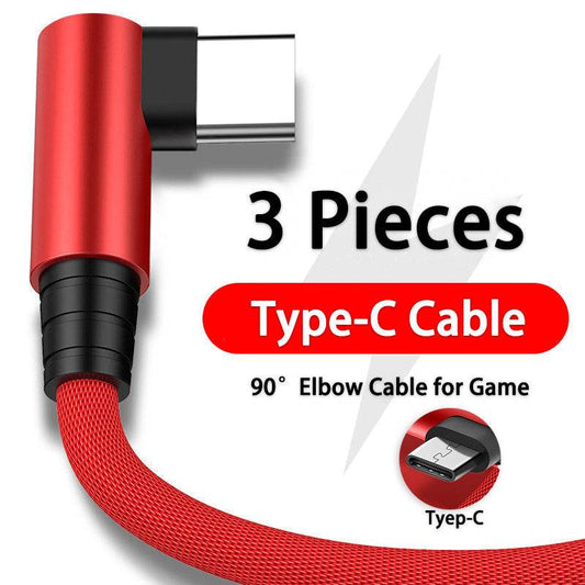 Mobile Phone Elbow Fast Charging Data Cable - Mubimart