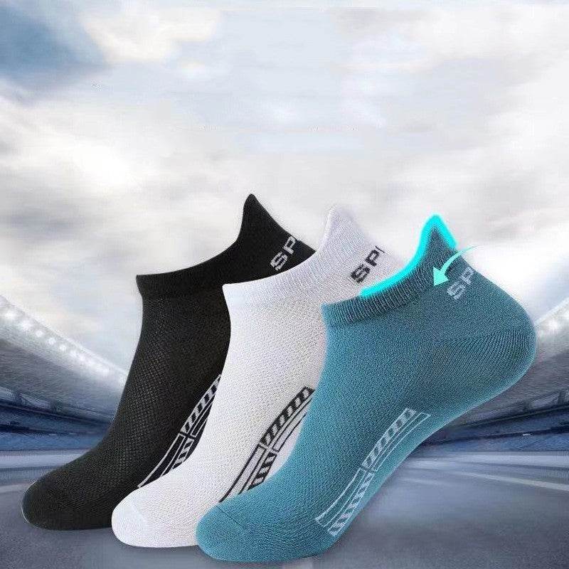 Socks Men's Cotton Socks Thin Exercise Socks Mesh Breathable Low Top Socks Handle Socks Ankle Socks - Mubimart