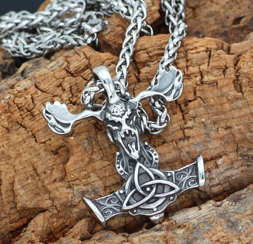 Stainless Steel Pendant Necklace For Men - Mubimart