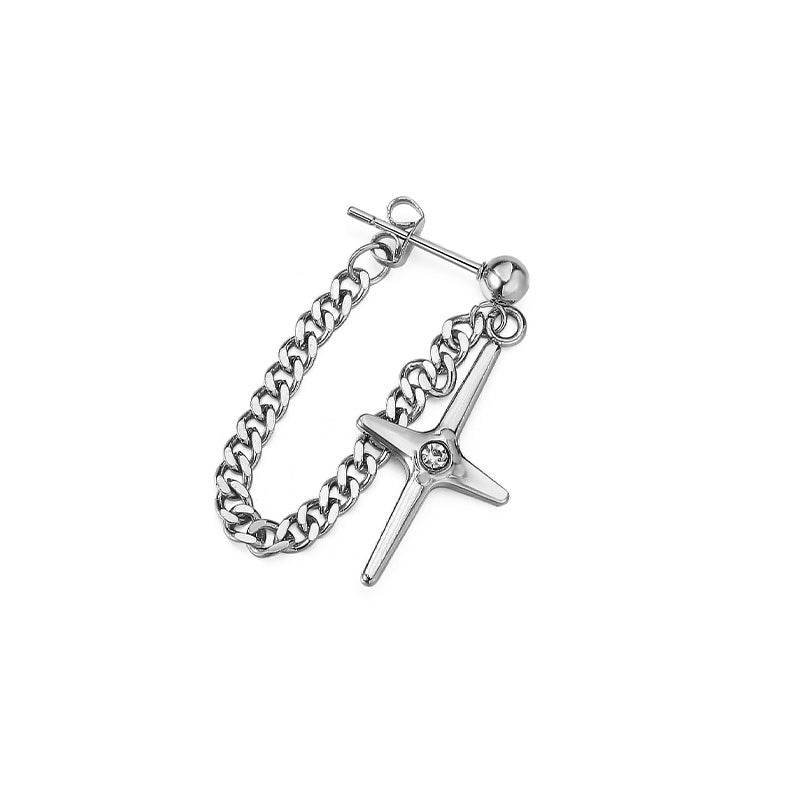 Cross Chain Earrings For Men And Women - Mubimart