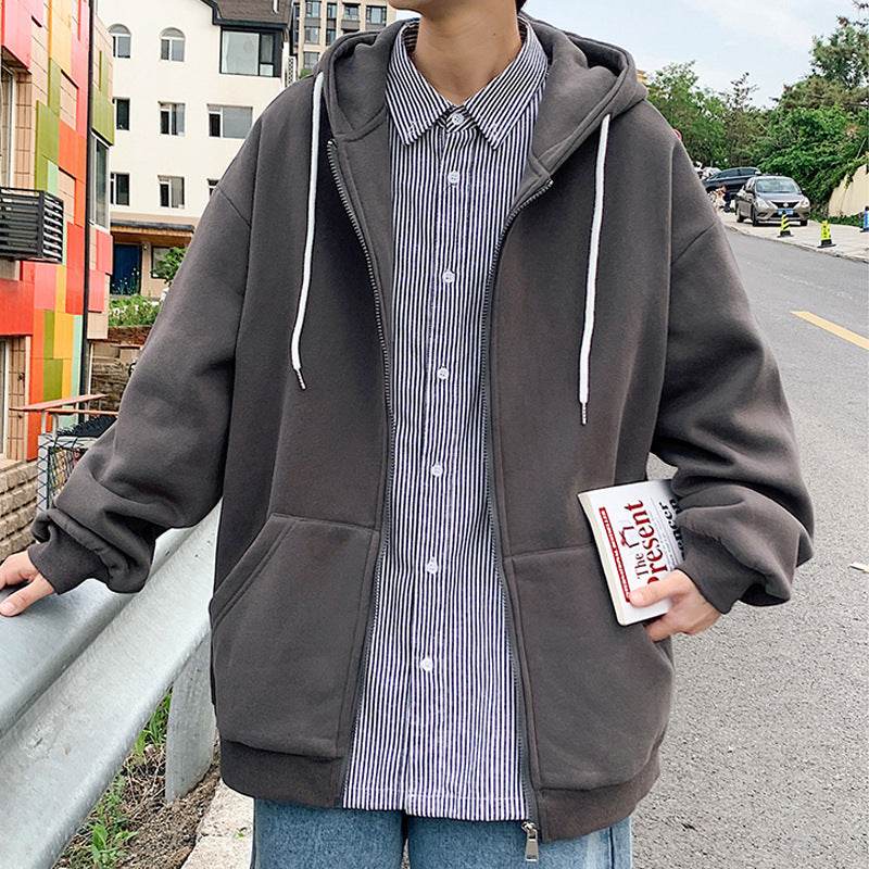 Mens Jackets Hooded Coats Casual Zipper - Mubimart