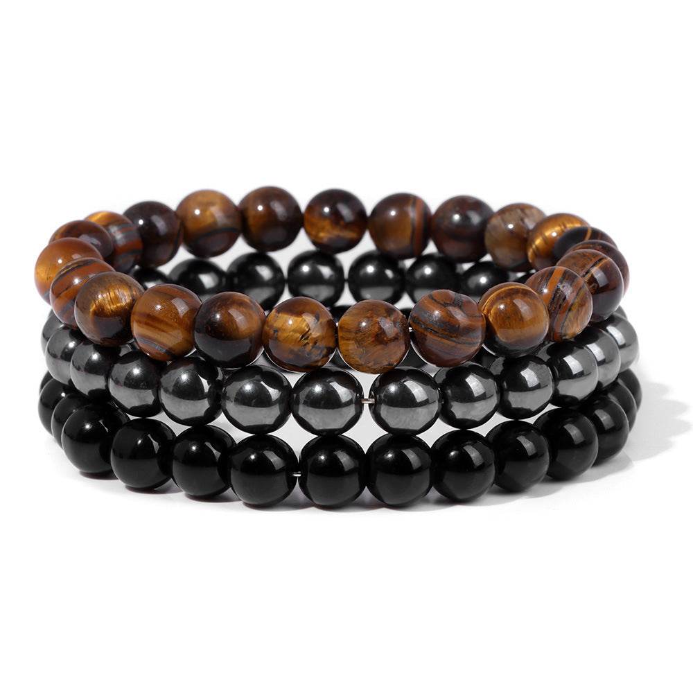Natural Stone Bead Bracelet For Men - Mubimart