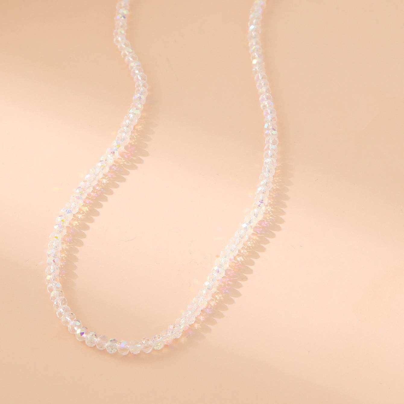 Fashion White Polygon Beaded Bracelet For Women - Mubimart