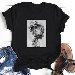 Top Feather Butterfly T-shirt For Women