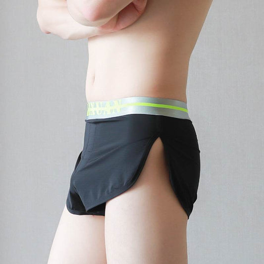 Underwear Ice Silk Split Home Shorts Men - Mubimart