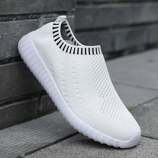 Fashion Slip On Female Walking Shoes Lightweight Flat Shoes Women - Mubimart