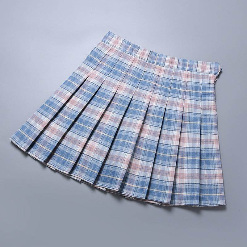 New Women's Plaid Pleated Skirt Skirt Women - Mubimart