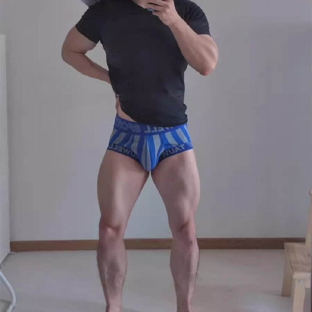 Boxer Briefs Vertical Stripe Movement - Mubimart