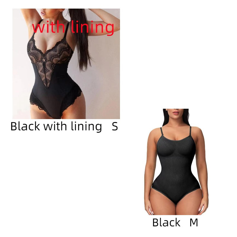 Lace Lace Stitching  Bodysuit Erotic Lingerie Women - Mubimart -  