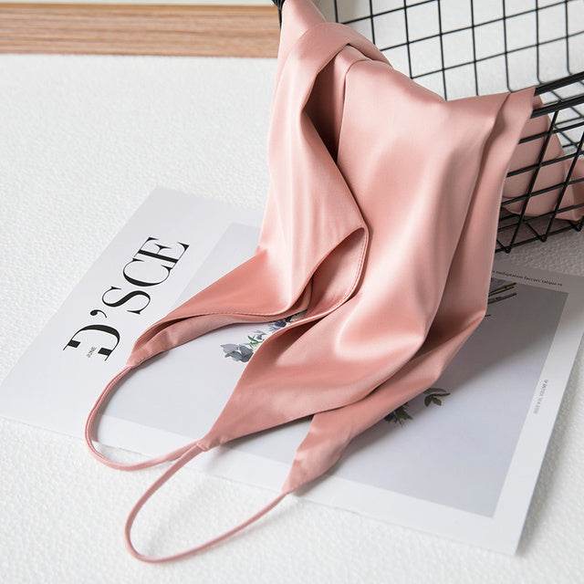 Summer Crop Top Women Camis Silk Satin Tank Top Women - Mubimart
