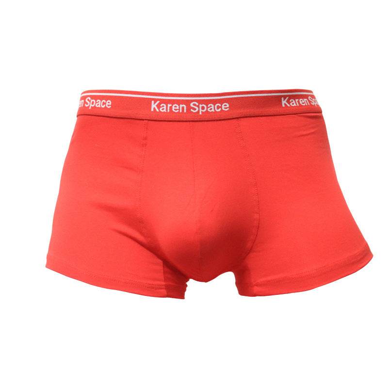 Cotton Men's Solid Color Boxers - Mubimart