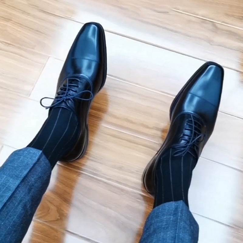Men's Business Formal Three-joint Oxford Shoes - Mubimart