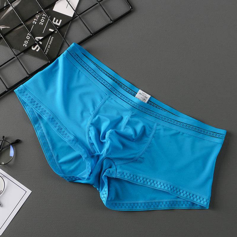Summer New Translucent Ice Silk Underwear Men Sexy - Mubimart