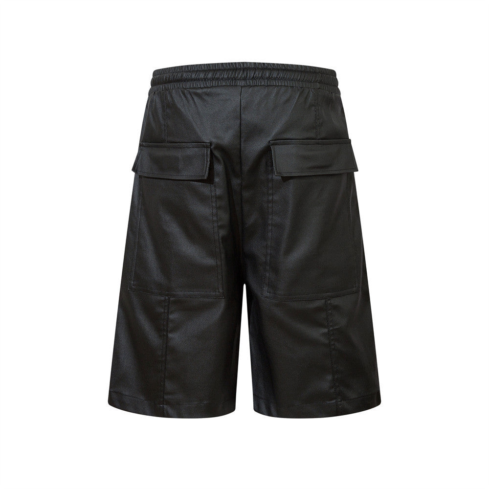 Fashion Personality Stitching Cargo Shorts Men