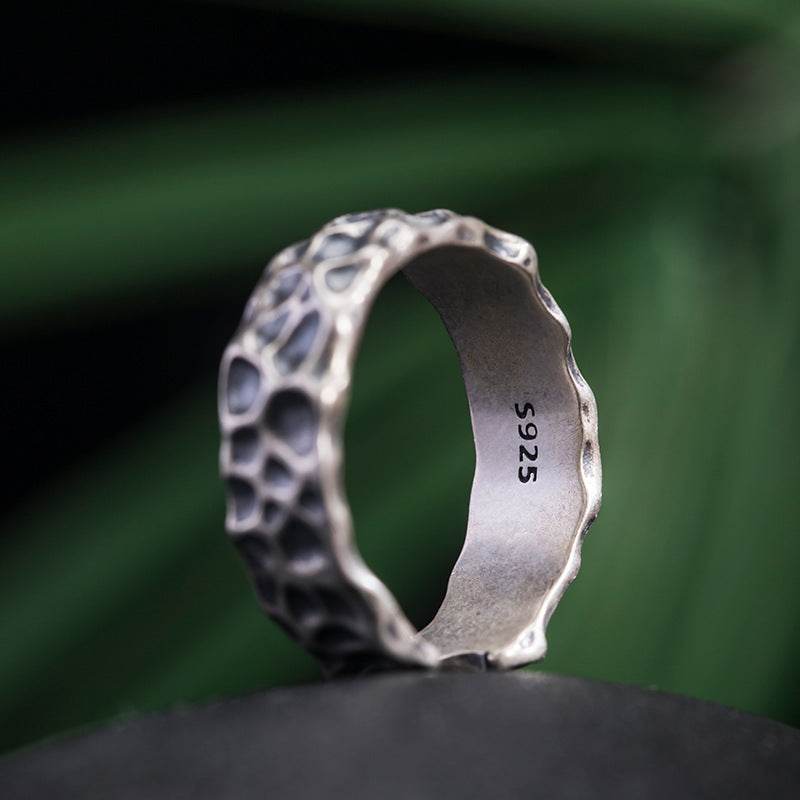 Fashion Personality Crater Ring For Men - Mubimart