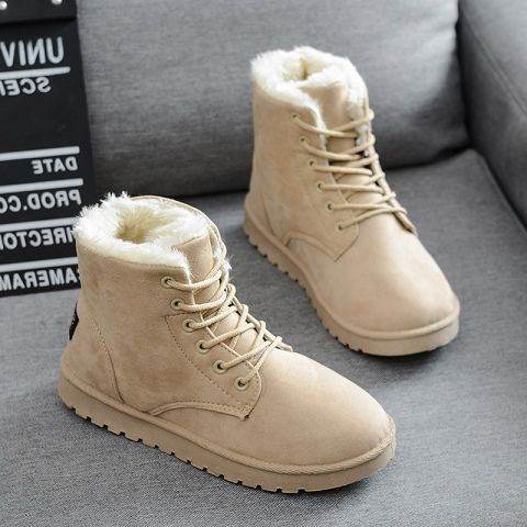 Flat-heel Student Short Lace-up Martin Boots Women Boots - Mubimart