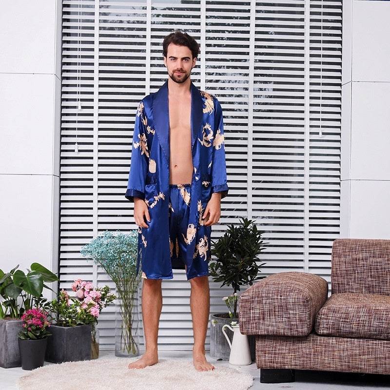 Men's Loose And Comfortable Printed Pajamas Loungewear - Mubimart