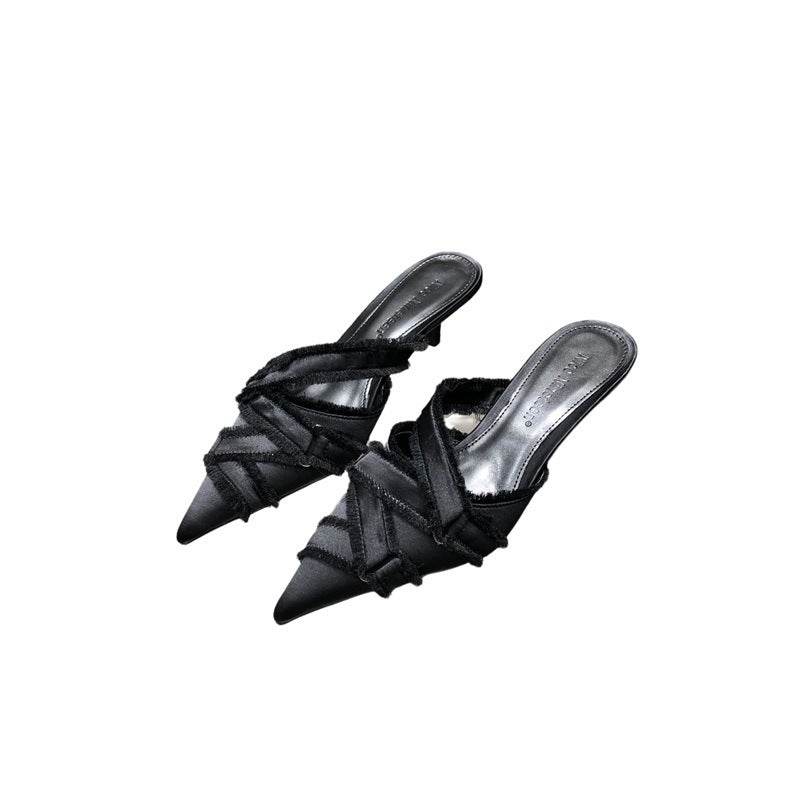 Hot Girl Kitten Heel Sandals Women's Summer Outdoor Wear - Mubimart