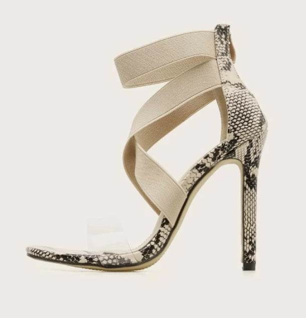 Snakeskin high heels - Mubimart