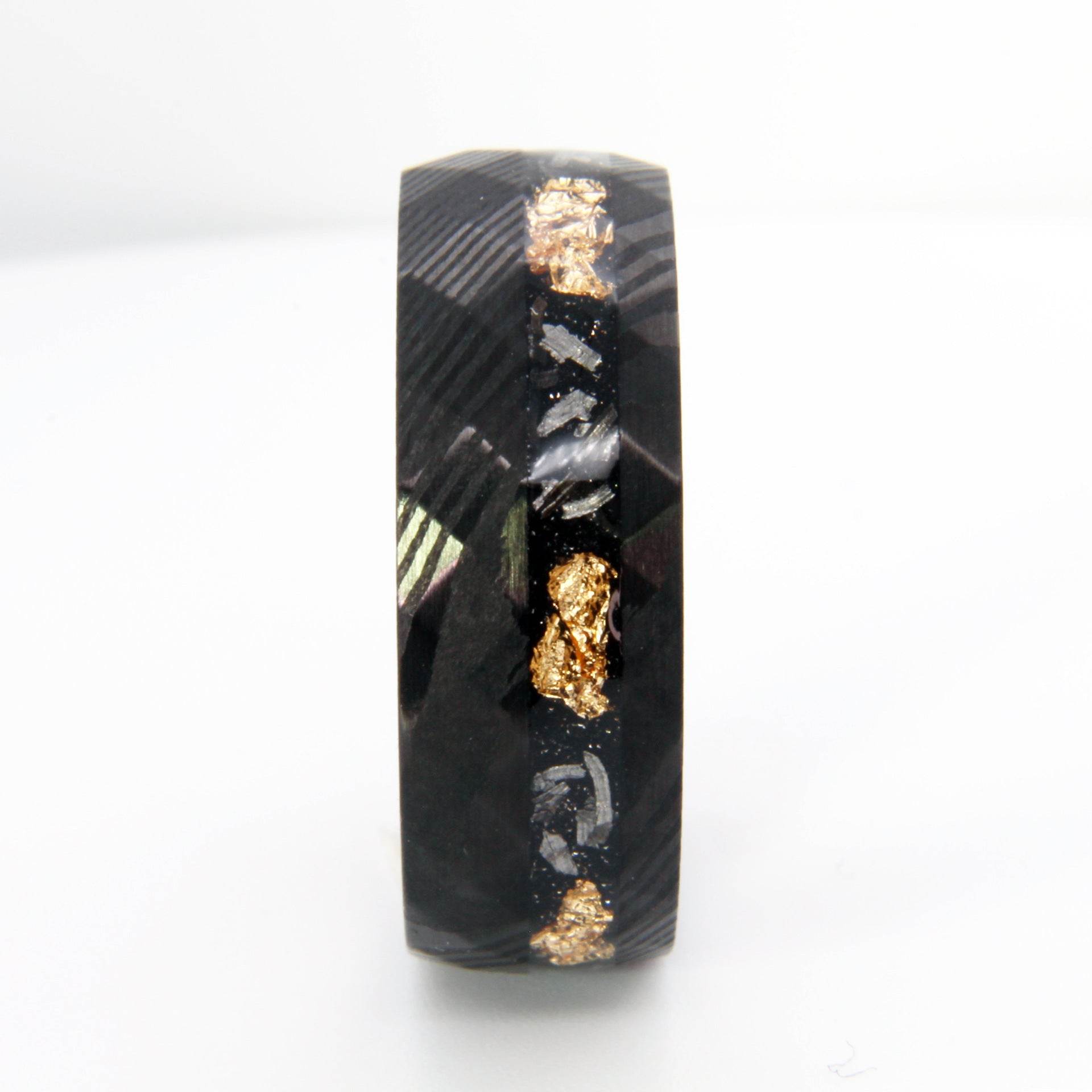 8mm Damascus Steel Ring For Men - Mubimart