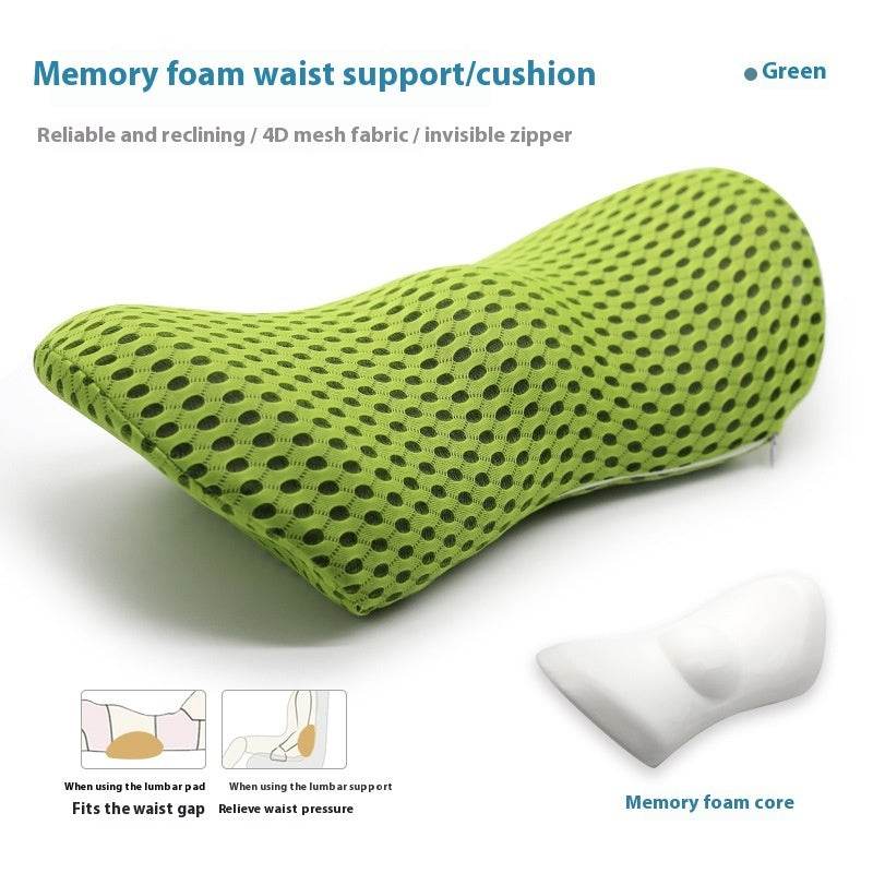Memory Foam Ingot Lumbar Support Sofa Car And Office Lumbar Support Pillow - Mubimart