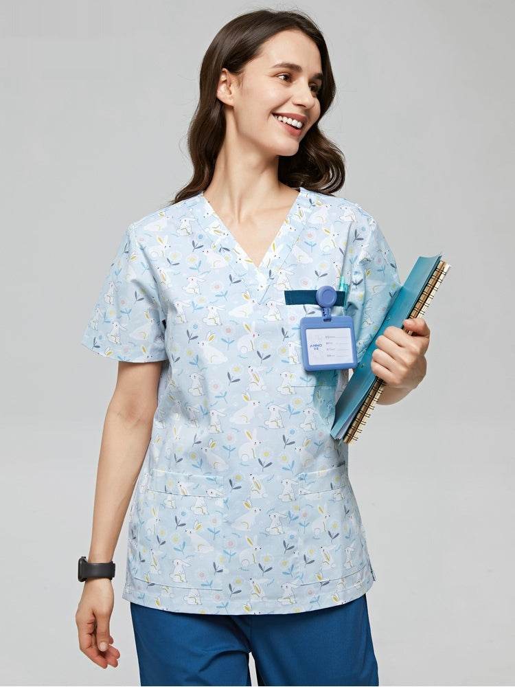 Dental Clinic Printed Work Clothes - Mubimart