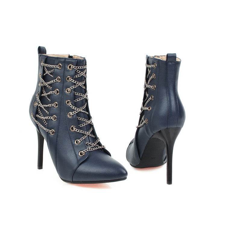 Pointed stiletto boots - Mubimart