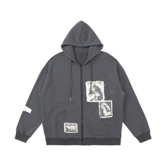 Wrecking Patch Rits Hoodie Top Koppels