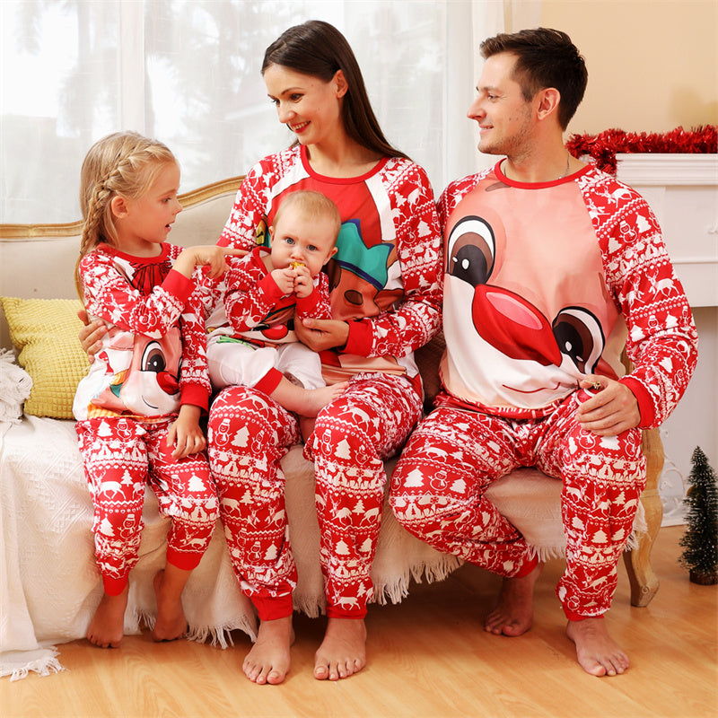 Men's Fawn Christmas Pajama Set - Mubimart -  