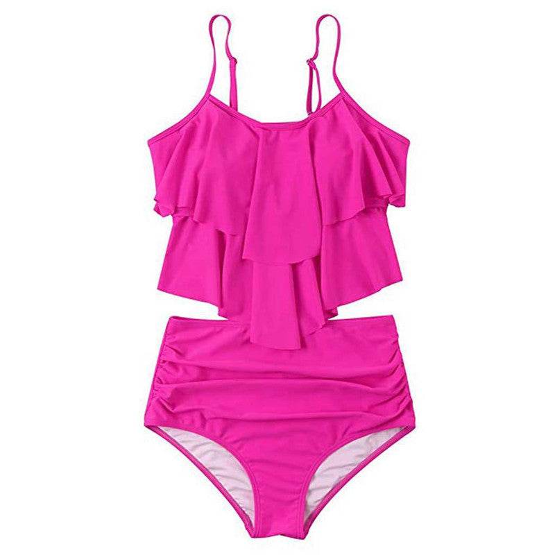 Ruffled bikini swimsuit - Mubimart