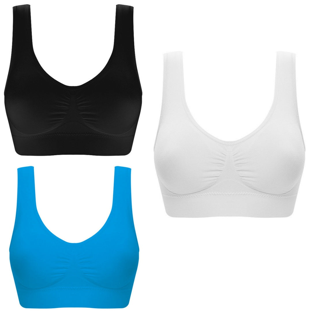 Women Yoga Tank Tops  Sports Bra Workout Fitness Running Crop Top - Mubimart -  