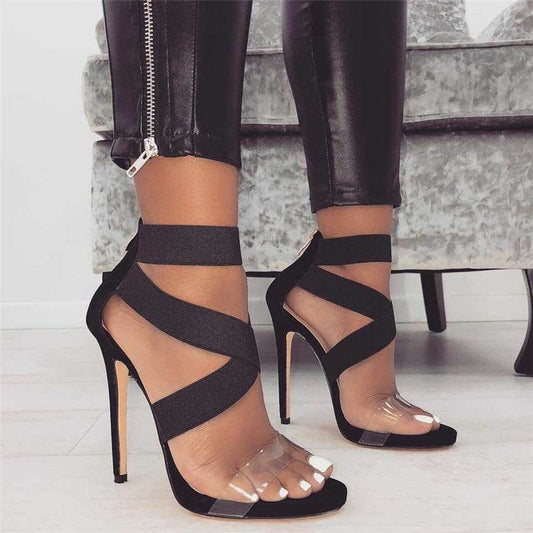Snakeskin high heels - Mubimart