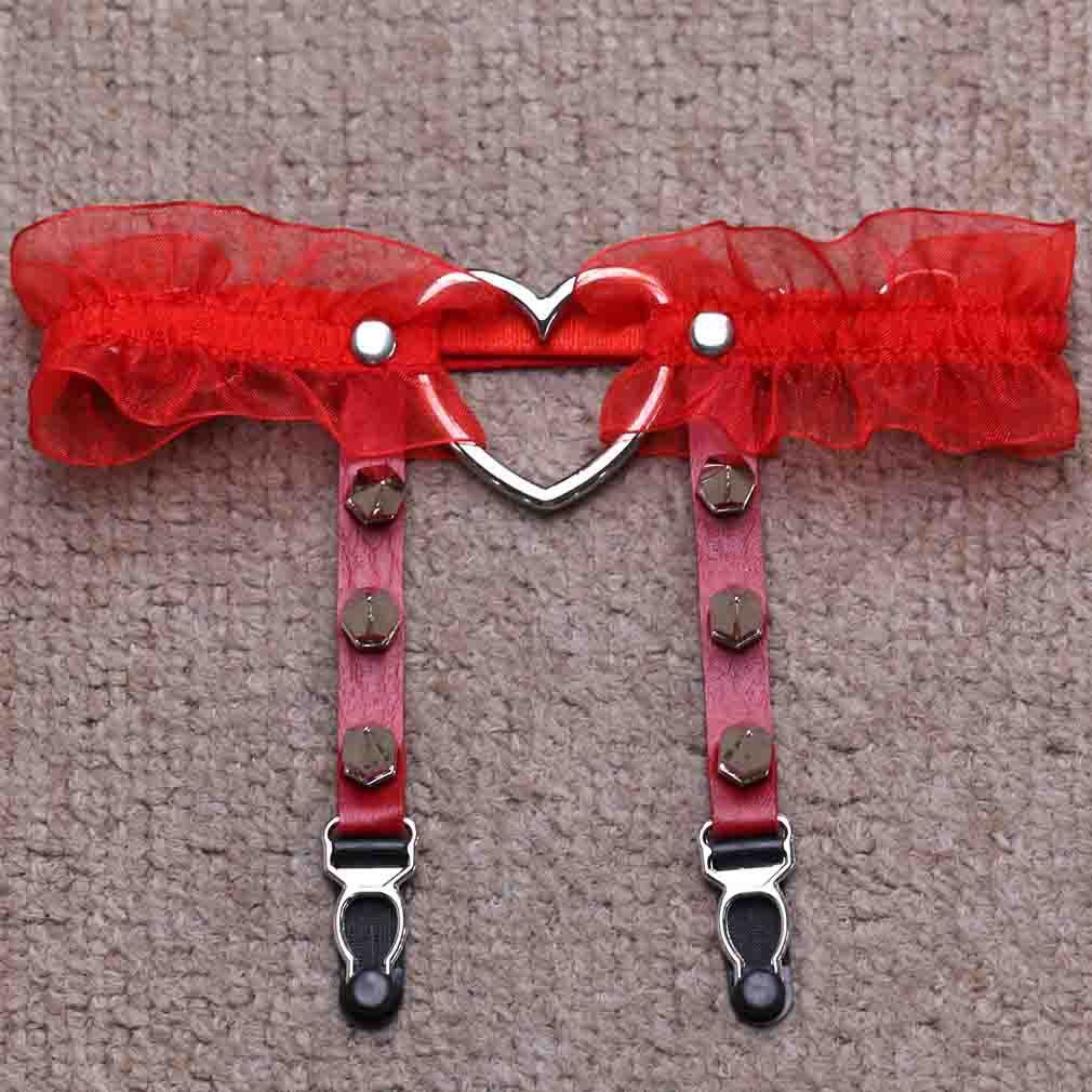 Sexy sexy peach heart garter belt - Mubimart -  