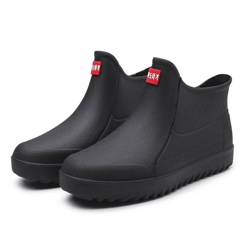 Men's Non-slip Waterproof Fashion Rain Boots - Mubimart