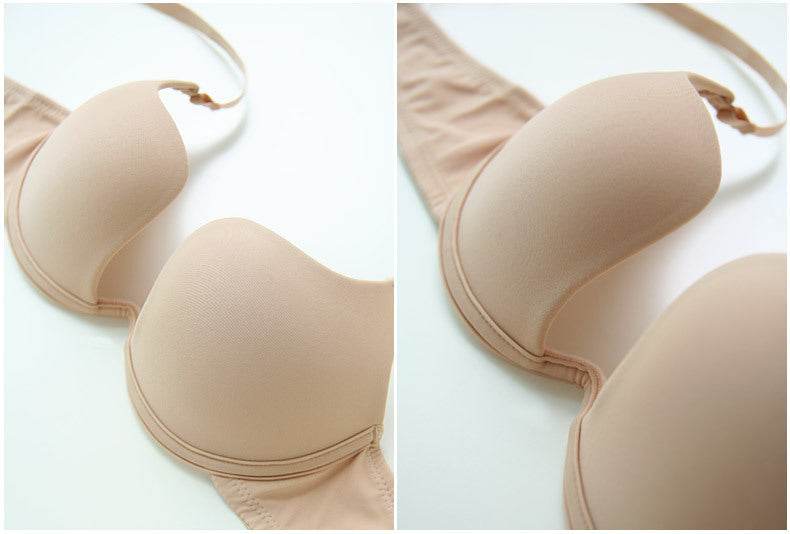 Women's Wedding Lingerie Evening Push Up Invisible Bra - Mubimart