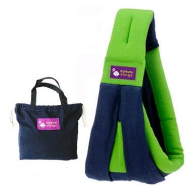Cotton breathable sling baby carrier baby bag back pocket - Mubimart