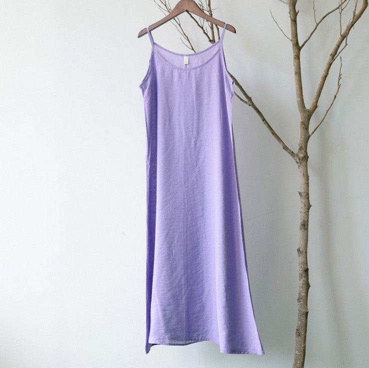 Women's Bottoming Camisole Loose Dress - Mubimart