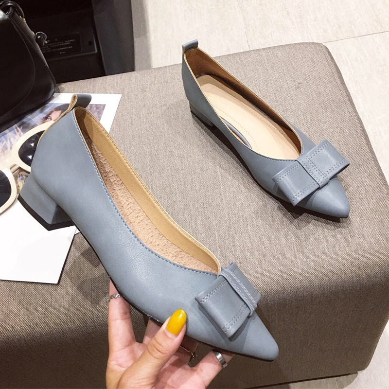 Spring new pointed pointed pumps