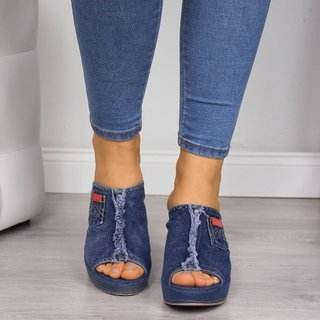 Flat wedge sandals - Mubimart